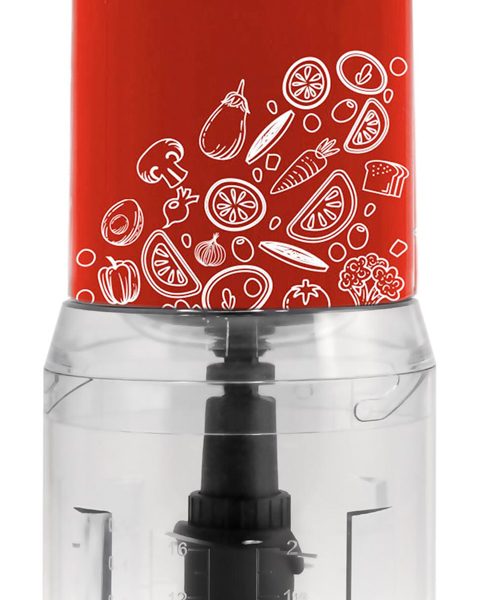 BRUNO πολυκόπτης BRN-0089, 2 ταχύτητες, 400W, 500ml, 4 λεπίδες, κόκκινος