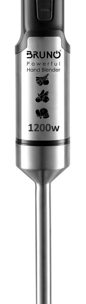BRUNO ραβδομπλέντερ BRN-0092, ρυθμιζόμενη ταχύτητα, 1200W, inox-μάυρο