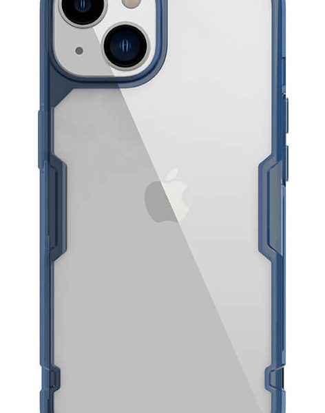 NILLKIN θήκη Nature Pro για Apple iPhone 14, μπλε & διάφανη