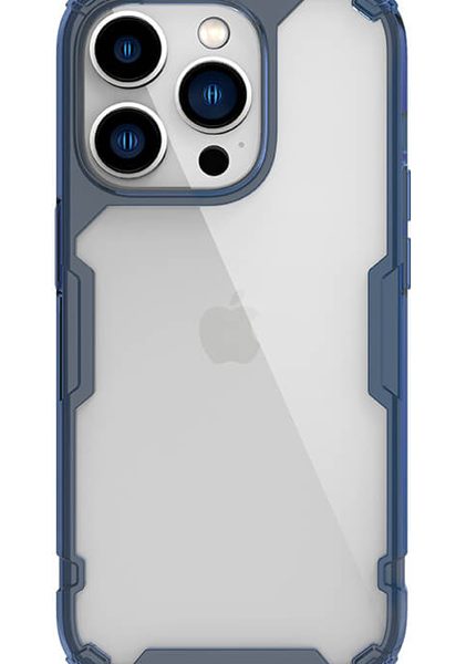 NILLKIN θήκη Nature Pro για Apple iPhone 14 Pro Max, μπλε & διάφανη