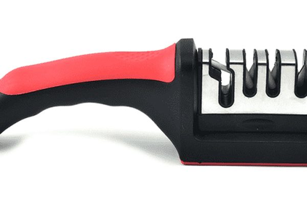 Ακονιστήρι μαχαιριών TOOL-0080, 4 επιπέδων, μαύρο & κόκκινο