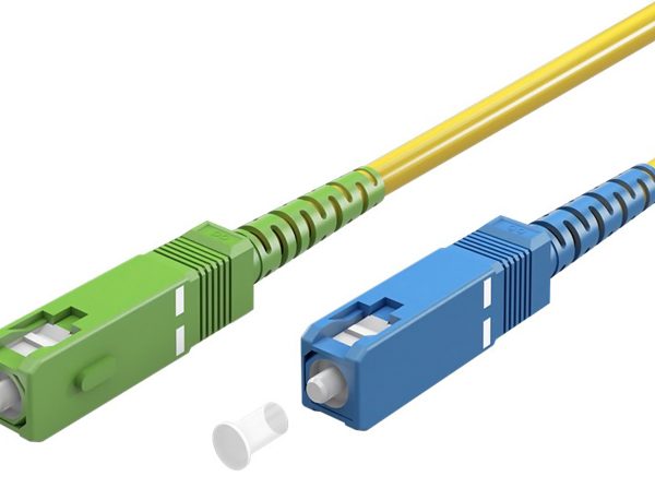 GOOBAY καλώδιο οπτικής ίνας SC-APC 59657, Singlemode OS2, 0.5m, κίτρινο