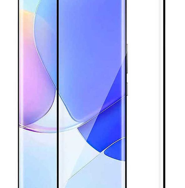 POWERTECH tempered glass 5D, full glue, curved, Huawei P50 Pro, μαύρο