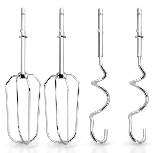 BRUNO σετ χτυπητήρια ανάμειξης & άγκιστρα ζύμης για μίξερ BRN-0110, 4τμχ