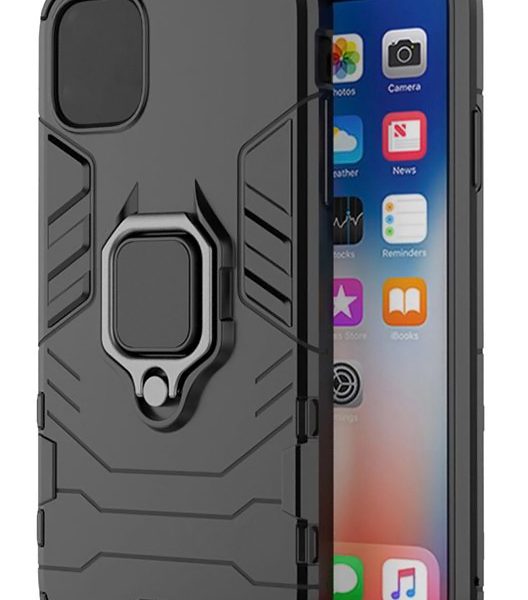 POWERTECH Θήκη Ring Armor MOB-1749 για iPhone 14 Pro Max, μαύρη