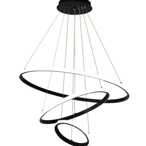 POWERTECH LED φωτιστικό οροφής HLL-0105, 44W, 4000K, 60x60cm, μαύρο