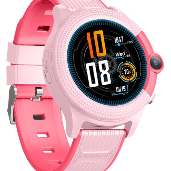 INTIME GPS smartwatch για παιδιά IT-053, 1.28", camera, 4G, IPX7, ροζ