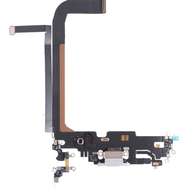 Charging port flex cable SPIP13PM-0003 για iPhone 13 Pro Max, λευκό