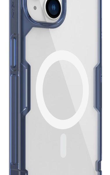 NILLKIN θήκη Nature Pro Magnetic για iPhone 14 Plus, μπλε & διάφανη