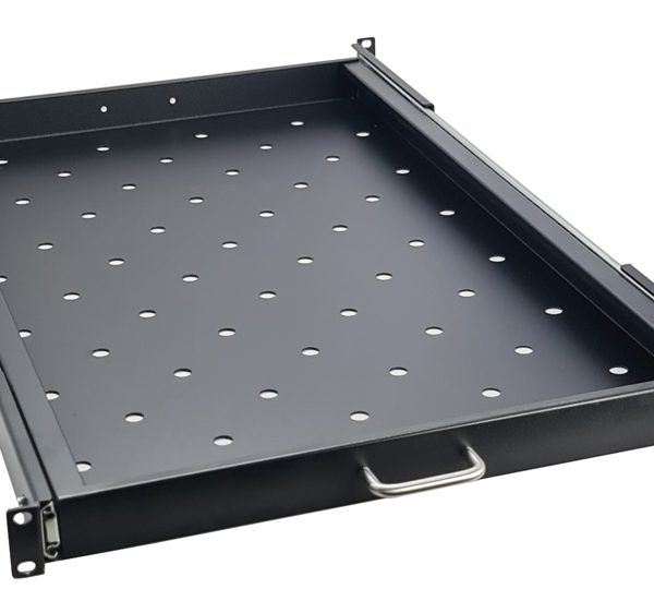 POWERTECH πτυσσόμενο ράφι για rack 19" NETW-0020, βάθος 740mm, μαύρο