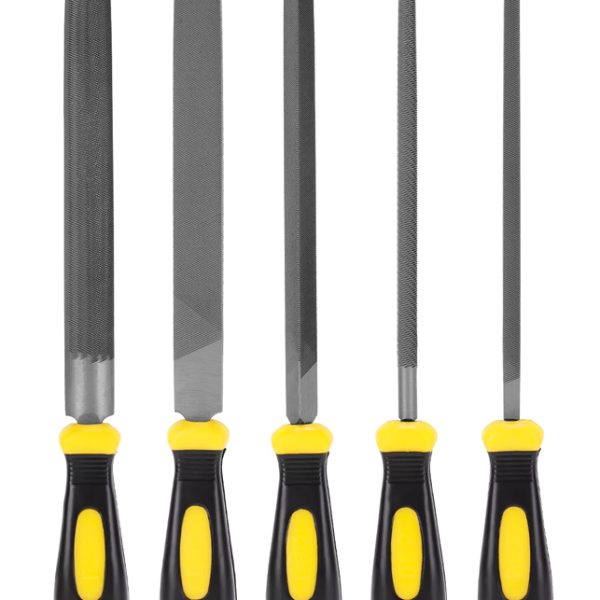 DELI σετ λίμες μετάλλου DL352085 με αντιολισθητική λαβή, 200mm, 5τμχ