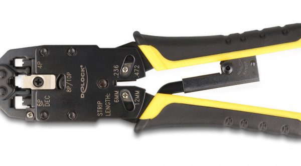 DELOCK πρέσα ακροδεκτών 90523 για καλώδια δικτύου RJ50/RJ45/RJ12/RJ11