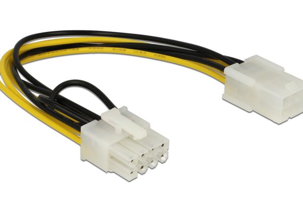 DELOCK καλώδιο PCI Express 6-pin σε PCI Express 8-pin 83775, 20cm