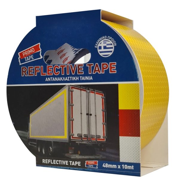 PRIMO TAPE αντανακλαστική ταινία SEL-024, 48mm x 10m, κίτρινη