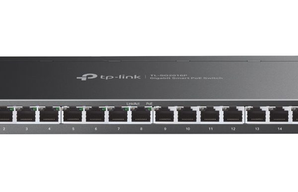 TP-LINK JetStream switch TL-SG2016P, 16-Port Gigabit, 8x PoE+, Ver. 1.0