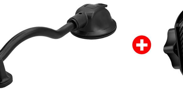 POWERTECH βάση smartphone αυτοκινήτου για ταμπλό BNDL-0153, μαύρη