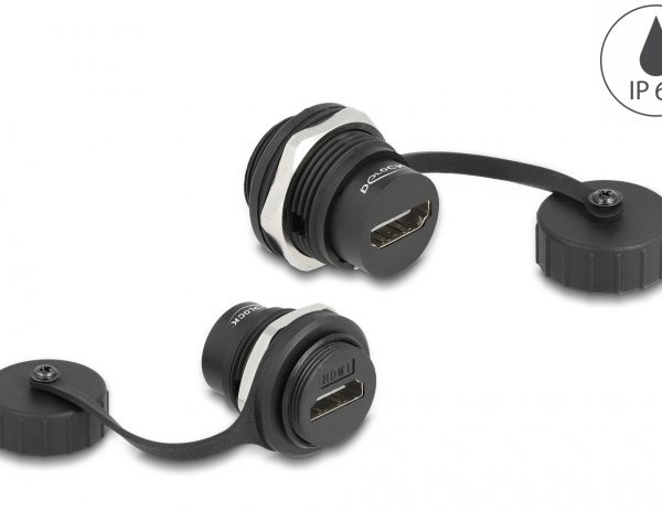 DELOCK D-Type module HDMI 86963 με καπάκι, IP67, 5Gbps, μαύρο