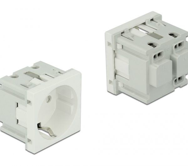 DELOCK module πρίζας ρεύματος Easy 45 81392, 45x45mm