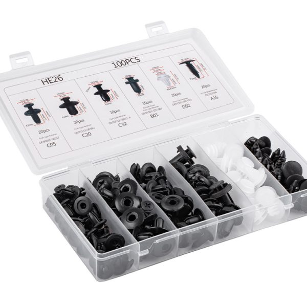 AMIO σετ κλιπ αυτοκινήτου 02830, universal, 100τμχ