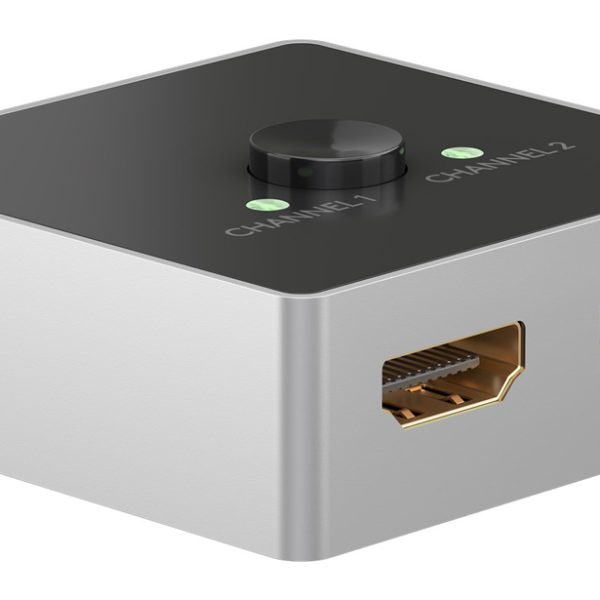 GOOBAY HDMI switch 58486, 2-in σε 1-out, 4K/60Hz, μαύρο