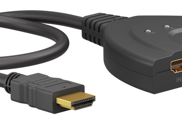 GOOBAY HDMI switch 58487, 3-in σε 1-out, 4K/30Hz, μαύρο