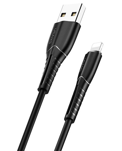 USAMS καλώδιο Lightning σε USB US-SJ364, 2A, 1m, μαύρο