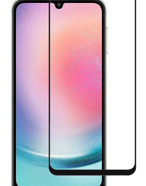 POWERTECH tempered glass 3D TGC-0636, Samsung A24, full glue, μαύρο