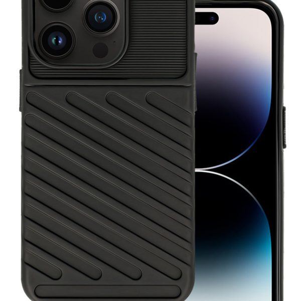POWERTECH Θήκη Thunder MOB-1833 για iPhone 14 Pro, μαύρη