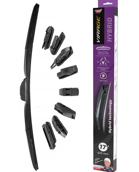 MOJE AUTO υαλοκαθαριστήρας Hybrid 92-H17, 17" (425mm), 9 αντάπτορες