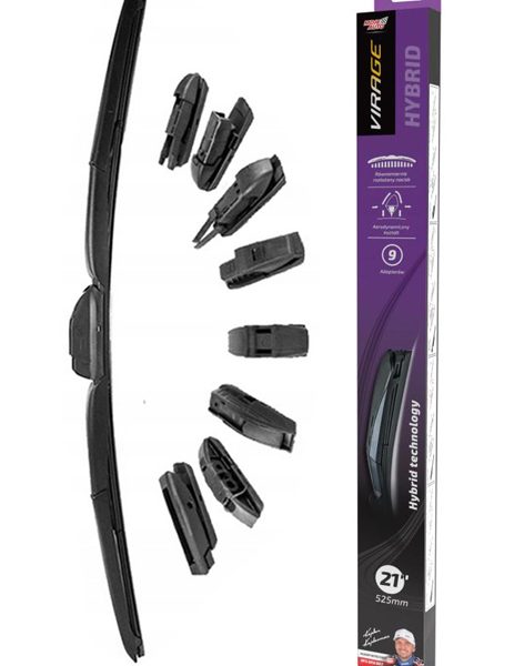 MOJE AUTO υαλοκαθαριστήρας Hybrid 92-H21, 21" (525mm), 9 αντάπτορες