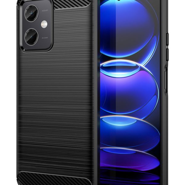 POWERTECH θήκη Carbon MOB-1848 για Xiaomi Note 12 5G/Poco X5, μαύρη