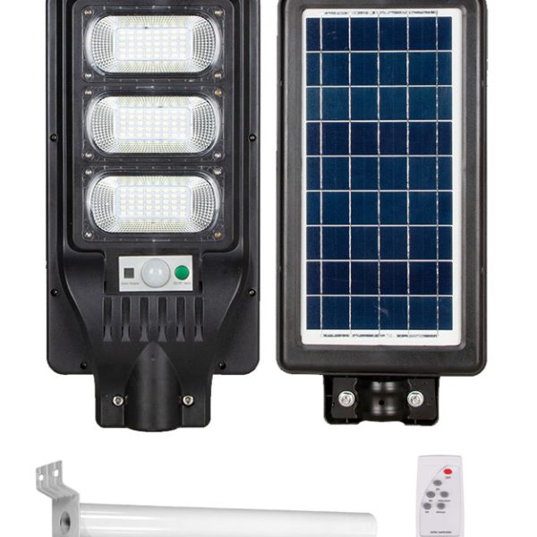 POWERTECH LED ηλιακός προβολέας HLL-0127 χειριστήριο, PIR 150W, 10000mAh