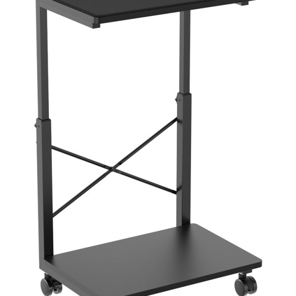 BRATECK βάση δαπέδου για PC CPB28-01 με ροδάκια, 2 ράφια, έως 80kg