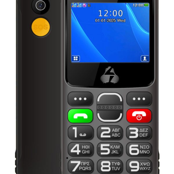 POWERTECH κινητό τηλέφωνο Sentry Eco II, 2.31", dual SIM, με κάμερα, μαύρο