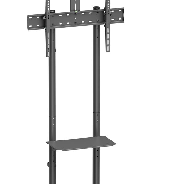 BRATECK βάση τηλεόρασης δαπέδου T1042T, 37-70", έως 45kg, με ράφια & ροδάκια