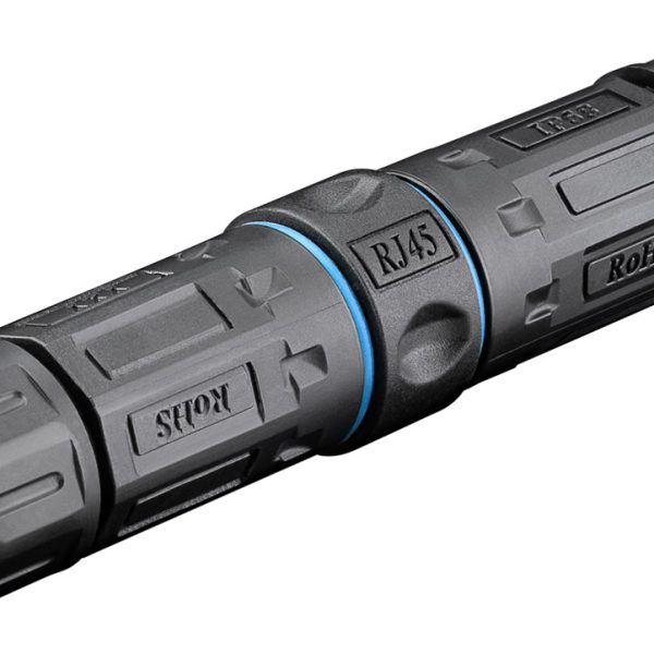 POWERTECH αδιάβροχος σύνδεσμος RJ45 CAB-N427, CAT 6, IP68, μαύρος