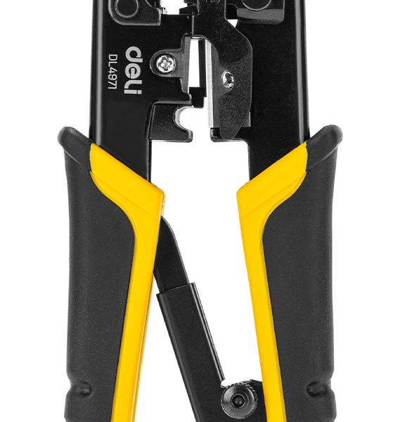 DELI πρέσα ακροδεκτών καλωδίων δικτύου DL4971, 4P/6P/8P, 200mm