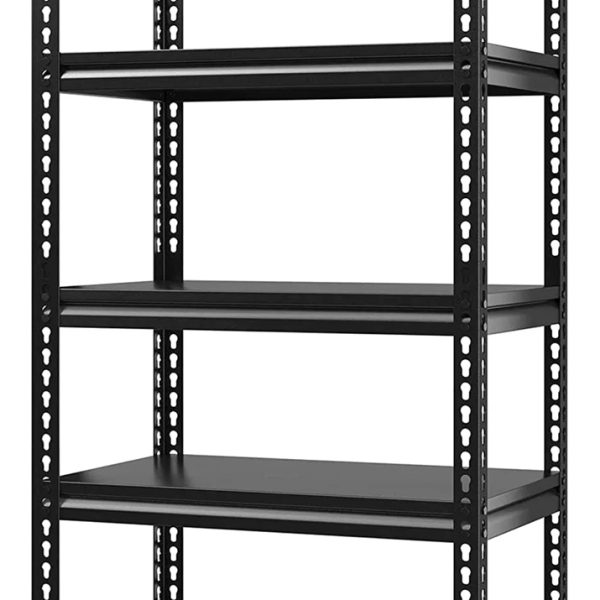 HOME USE μεταλλική ραφιέρα HUH-0248 με 5 ράφια, 90x40x183cm, μαύρη