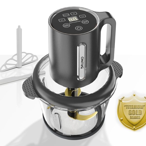 BRUNO Πολυκόπτης προηγμένων λειτουργιών, ψηφιακός BRN-0248, 500W, 1.8L, 4 λεπίδες, μαύρος