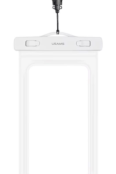 USAMS αδιάβροχη θήκη smartphone US-YD011, έως 7", IPX8, λευκή