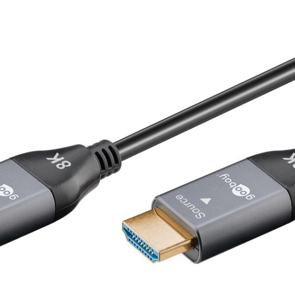 GOOBAY καλώδιο HDMI 2.1 76277 με Ethernet, 8K/60Hz, 48 Gbps, 40m, μαύρο