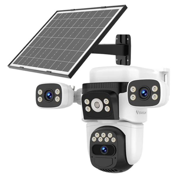 VSTARCAM smart ηλιακή κάμερα BG621SR, triple lens, 2MP, 4G, SD, PTZ, IP66