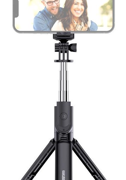 KAKUSIGA selfie stick KSC-1143 με τρίποδο, έως 70cm, Bluetooth, μαύρο