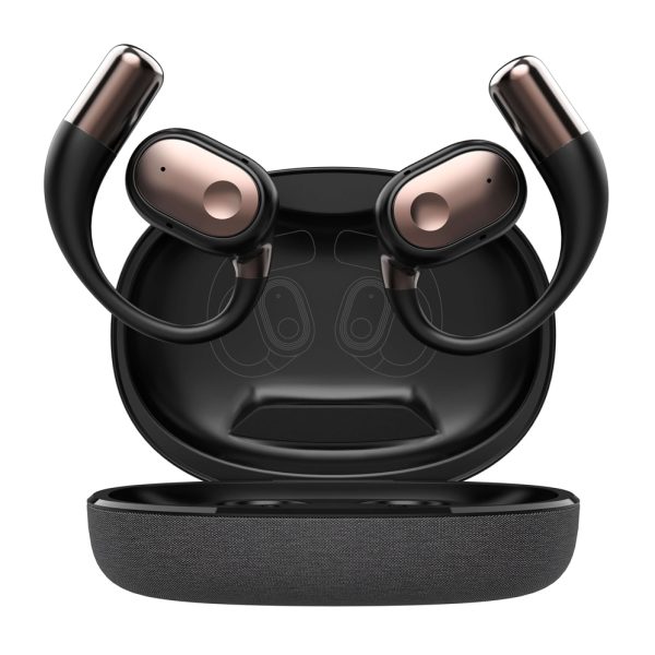 LDNIO earphones με θήκη φόρτισης T11, OWS, Φ15mm, 50/450mAh, μαύρα