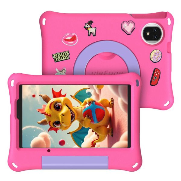 ULEFONE tablet Tab A9 Pro Kids, 8.68", 4/128GB, 4G, Android 15, 5040mAh, ροζ