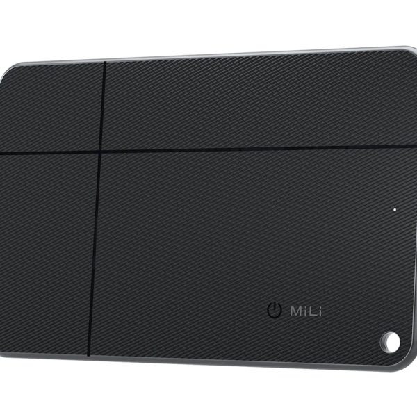 MILI ψηφιακή επαγγελματική κάρτα & tracker MiCard Duo για iOS & Android συσκευές, NFC, Bluetooth, μαύρο