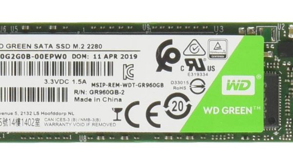 WD M.2 SATA III SSD Green WDS480G2G0B, 480GB, 545MBps, FR