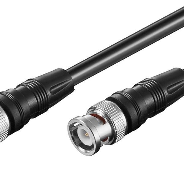 GOOBAY καλώδιο BNC 50272, RG58, 50 ohm, 1m, μαύρο