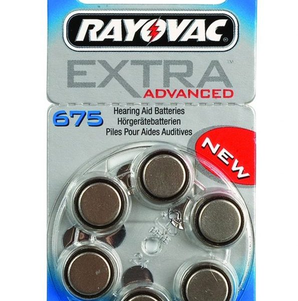 RAYOVAC μπαταρίες ακουστικών βαρηκοΐας 675MF, mercury free, 1,45V, 6τμχ
