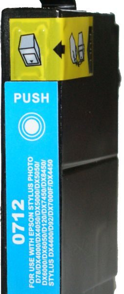 Συμβατό InkJet για Epson No 712, 13ml, κυανό